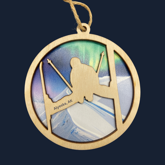 Skier Ornament