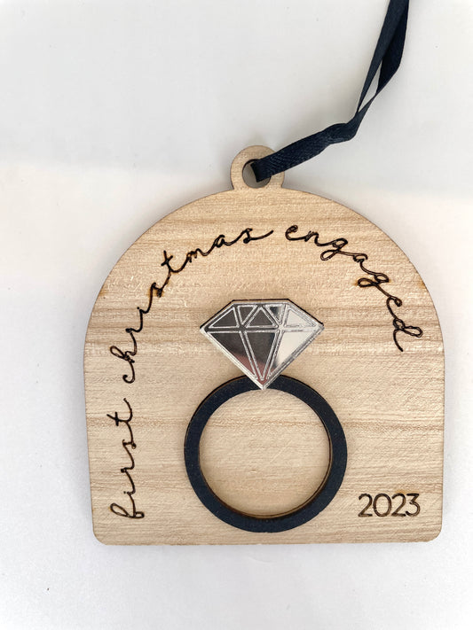 2025  First Christmas Engaged Ornament