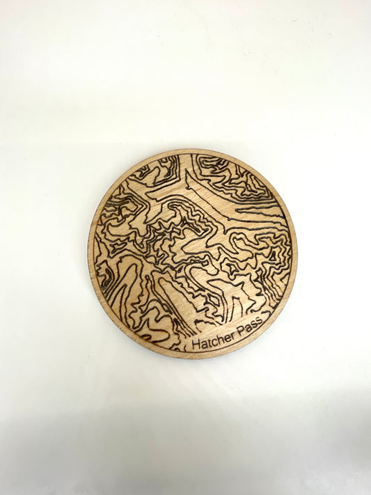 Custom Topo Coasters