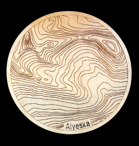 Alyeska Topo Magnets & Ornaments