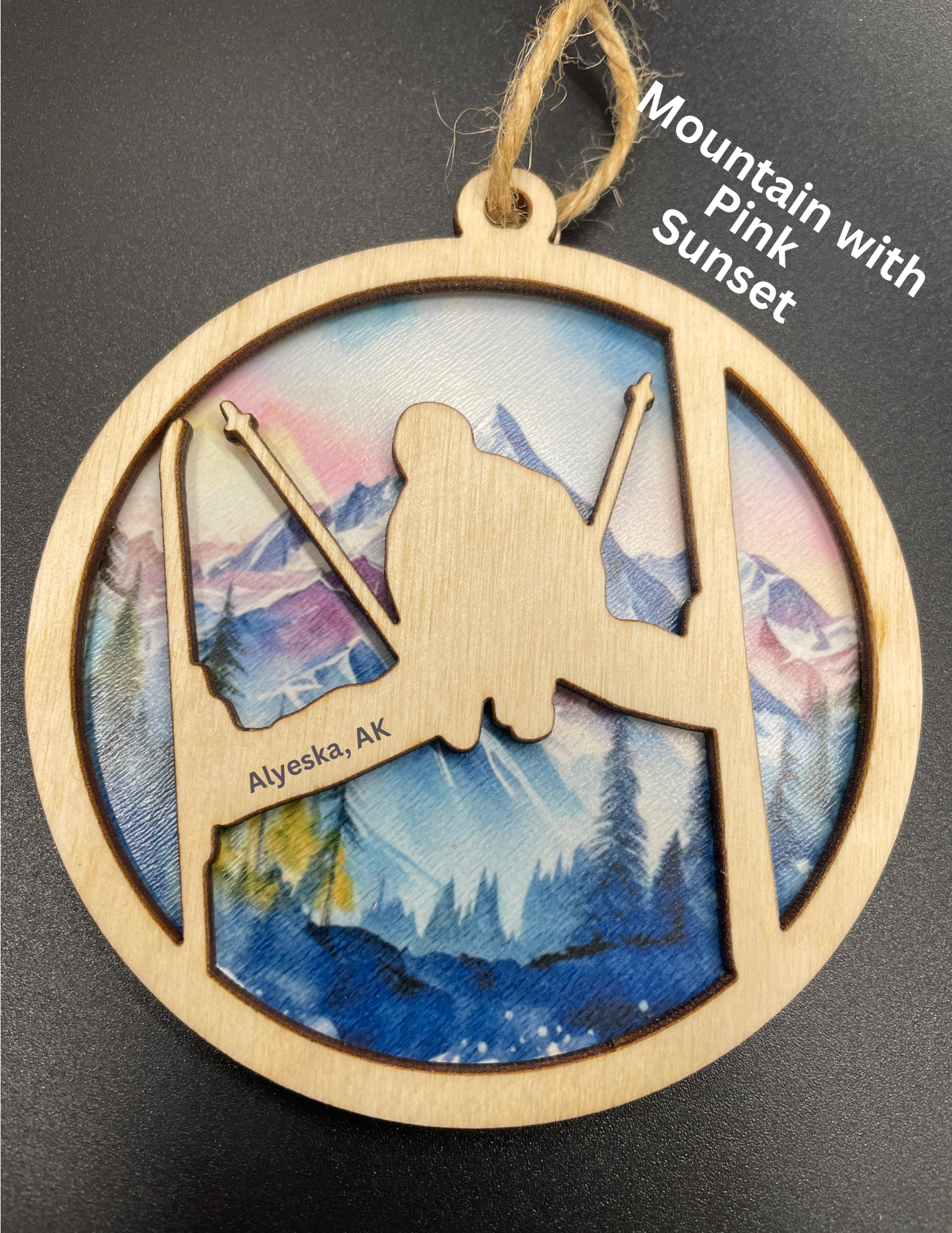 Skier Ornament